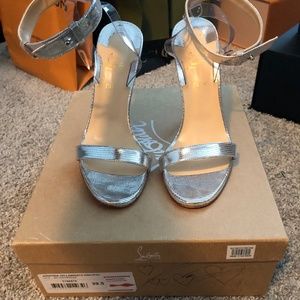 Christian Louboutin Silver Heels
